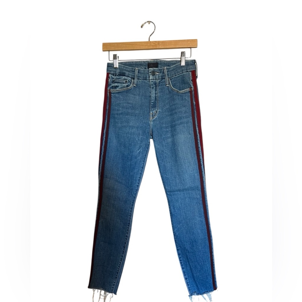 MOTHER The Looker ankle fray jeans size 27